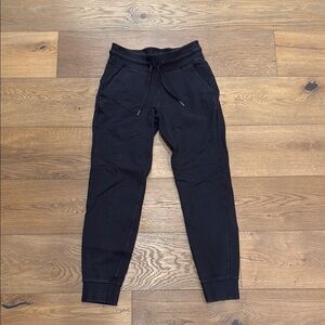 Lululemon Athletica Black Track Pants with Tapered Leg